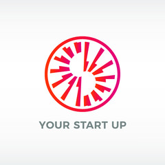 Crafted modern spiral company logo