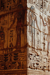 Columns from ancient Egypt, hand-carved thousands of years ago