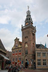Monnickendam Church with bikes next door