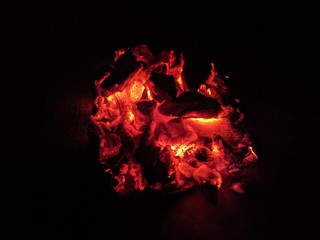fire in the dark