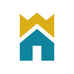 House and crown logo icon design template elements - Vector