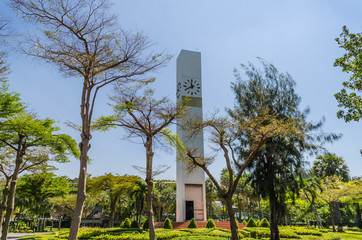 Clock tower in the park