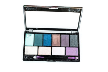 used makeup kit with brush