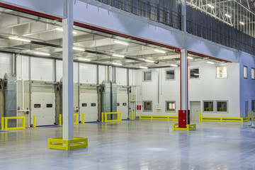 Interior of a modern warehouse