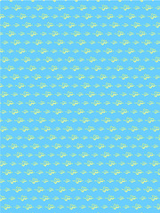 Abstract blue background with decorative yellow elements