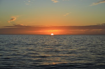 Horizon over the water