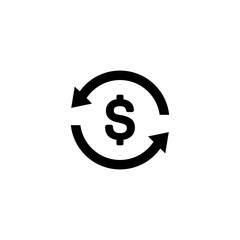 Dollar Exchange icon, Transaction icon vector