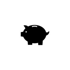 Piggy bank icon, Piggy bank sign and symbol vector design