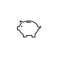 Piggy bank icon, Piggy bank sign and symbol vector design