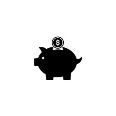 Piggy bank icon, Piggy bank sign and symbol vector design
