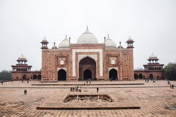architecture on the site of the Taj Mahal