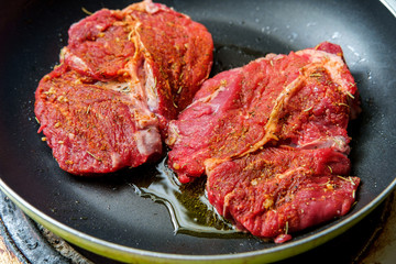 Cooking Fried Steak