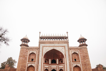 architecture on the site of the Taj Mahal