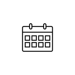 Calendar icon, Calendar sign and symbol vector design