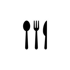 Spoon, fork and knife, Restaurant sign and symbol vector design