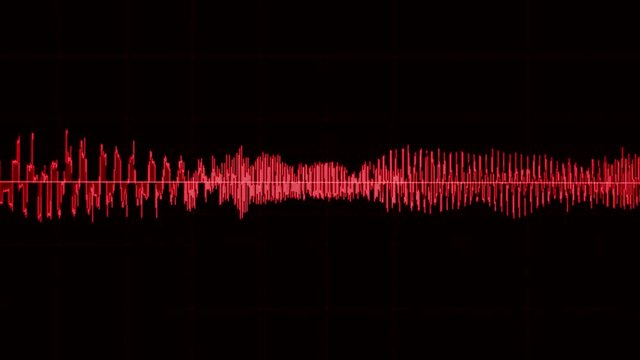 Audio Waveform Analysis Red