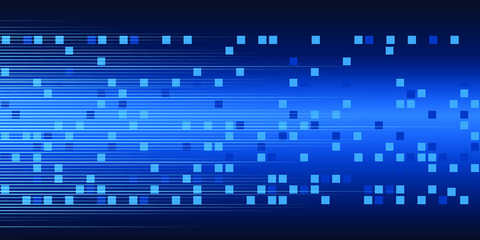 vector blue background abstract technology communication data Science