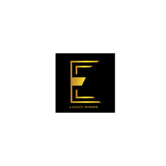 letter E unique logo vector design illustration