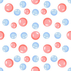 seamless pattern of multicolored circles