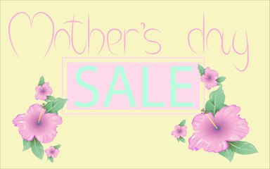 Mother's day  coupon, banner beautiful