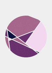 Obraz premium Mondrian style art colorful logo design illustration