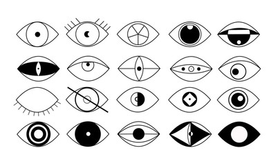 Eye icon, medicine