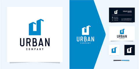Letter u + Urban Logo - Premium Vector - obrazy, fototapety, plakaty