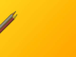 Pencils on Surface | Pencils on Table | Pencils Background | Office Pencils | Pencil Vector Background |  