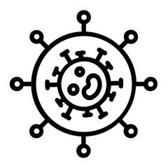 Coronavirus genome structure and replication sequences concept vector Icon design, Clinical Trial of Novel Corona virus on White Background Vector Icon