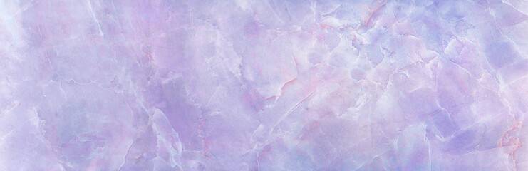 Background and texture of purple marble. Panorama. Banner.	