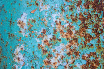 Grunge rusty background. Composition can be used in design.  Background of old metal with rusty parts