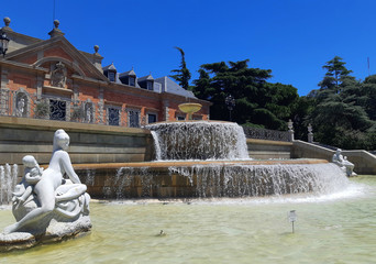 fountain in the garden