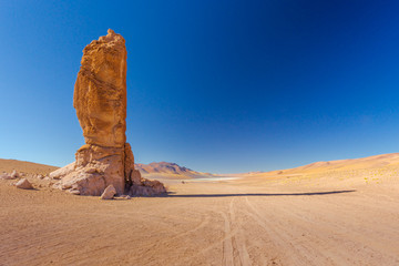 Fototapeta na wymiar Beautiful Landscape of South America at San Pedro de Atacama, Antofagasta Region in Chile.