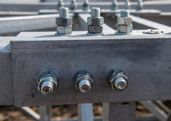 building fasteners with bolts and nuts