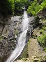 Powerful and high waterfall Mahunceti
 