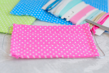how to make eco protective face mask at home from fabric, sewing a reusable mask for child,...