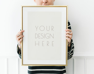 Minimal gold frame