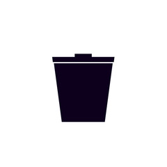 Bin icon on white background.