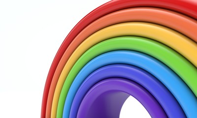 Obraz premium colourful rainbow spectrum 3d rendering