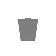 Bin icon on white background.