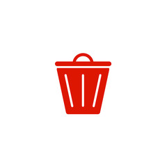 Bin icon on white background.