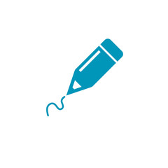 pencil icon on white background.