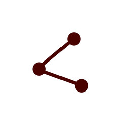 Global networking icon. Social connections on white background.