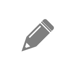 pencil icon on white background.