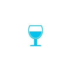 alcohol drinks icon on white background.