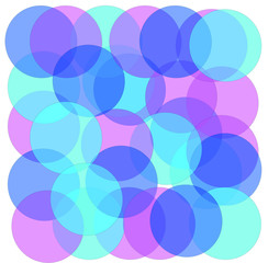 Vector geometrical abstract background with colorful circles