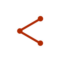 Global networking icon. Social connections on white background.