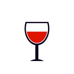 alcohol drinks icon on white background.