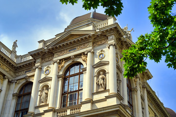 Obraz premium Vienna, Austria - May 19, 2019 - The University of Vienna is a public university located in Vienna, Austria.