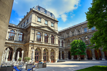 Fototapeta na wymiar Vienna, Austria - May 19, 2019 - The University of Vienna is a public university located in Vienna, Austria.